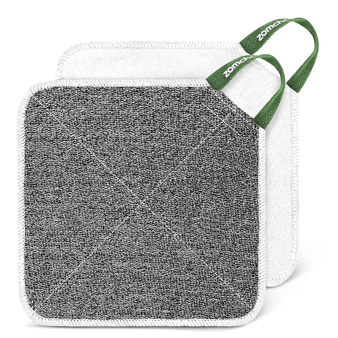 ZOMCHI 2 Count Washcloth, Exfoliating Washcloth by ZOMCHI