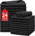 HOMERHYME Salon Towels, 24 Pack Black Hand Towels by HOMERHYME