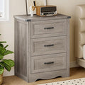 3-Drawer Dresser for Bedroom, Small Wooden Chest of Drawers by BORNOON