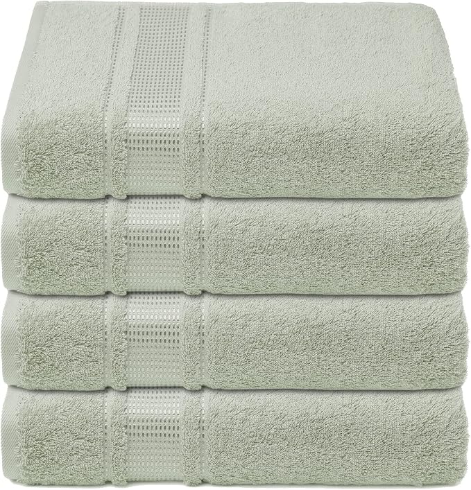 Melissa Linen, 4-Piece Bath Wash Cloths Set, 100% Turkish Cotton, Face & Hand - Image 2