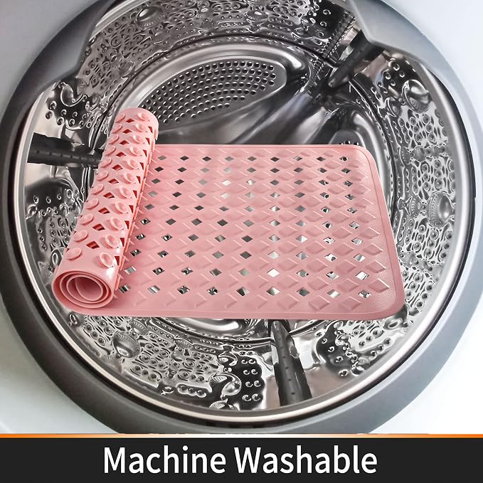 Yimobra Bathtub Mat Non Slip, Super Strong Suction Cups, 27.5"x15.5" Long - Image 7