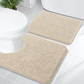 OLANLY Bathroom Rugs Sets 2 Piece, Soft Absorbent Chenille Bath Mats and by OLANLY