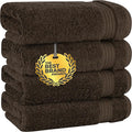 Cotton Paradise Hand Towels for Bathroom, 100% Cotton Turkish 4 Piece Hand by UNITEDHOMETEXTILE