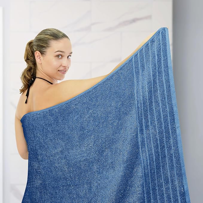 Tens Towels Pack of 1 Jumbo Bath Sheet 40 x 80 Inches, Extra Large & Light - Image 5