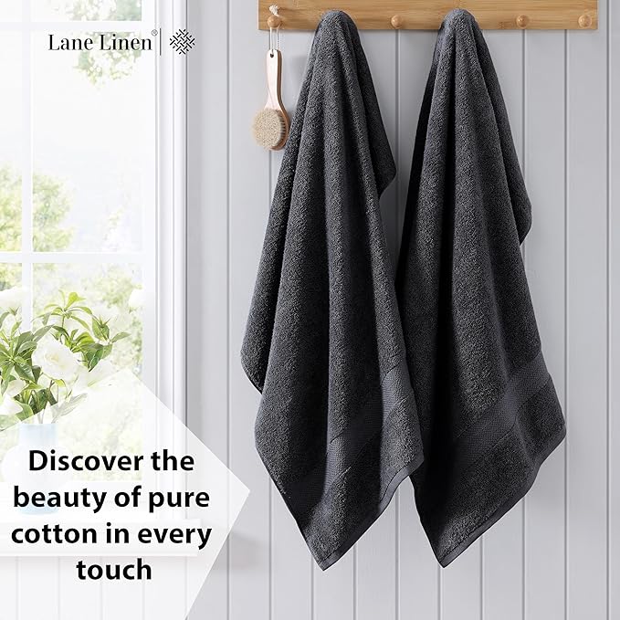 LANE LINEN (35"x66" Large Bath Sheets Set of 4-100% Cotton Bath Sheet - Image 3