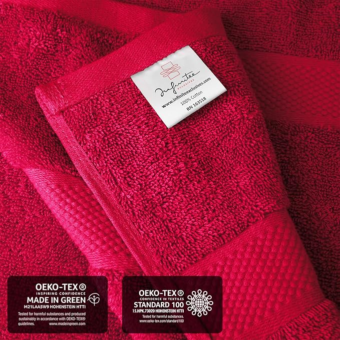 Infinitee Xclusives– Luxury Bath Sheets Towels – 2 Pack 600 GSM– 100% Ring Spun - Image 5
