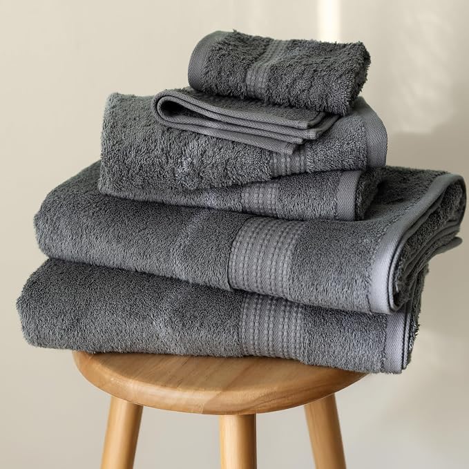 100% Turkish Cotton Towel Set of 6 - Image 6