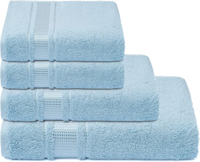 Melissa Linen, 4 Piece Towel Set, 1 Bath Hand 2 Fingertip Towels, 100% Turkish - Image 3