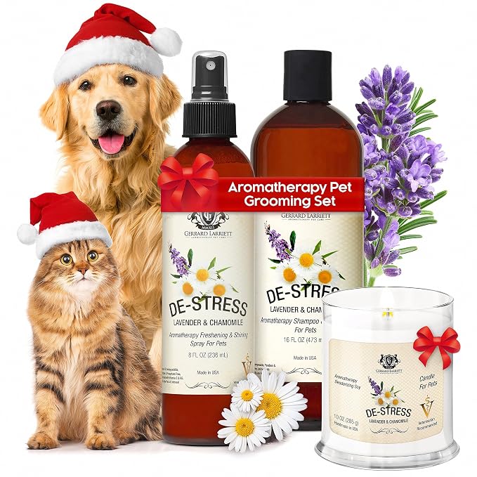 Dog Shampoo and Conditioner Aromatherapy Pet Bundle Set Itchy Skin Relief by GerrardLarriettAromatherapyPetCare