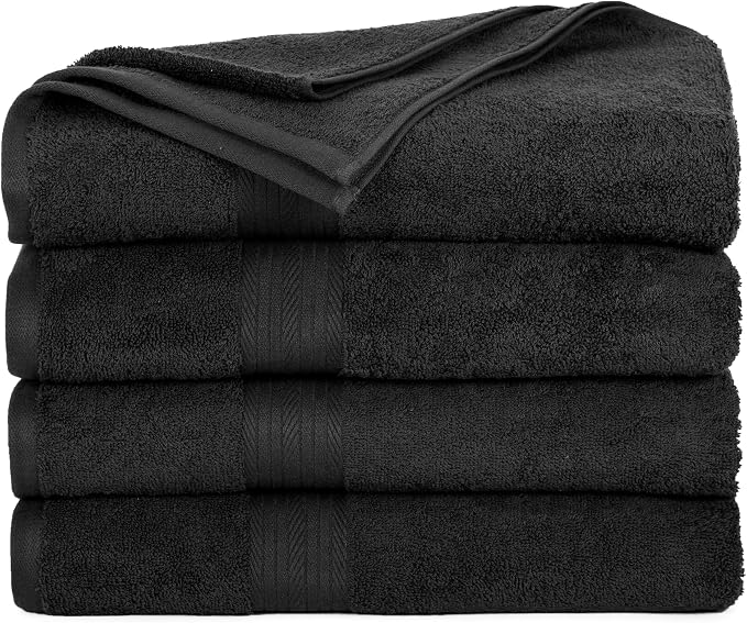 Ample Decor Bath Towels for Bathroom 30 X 54 Inch Soft and Absorbent 100% - Image 3