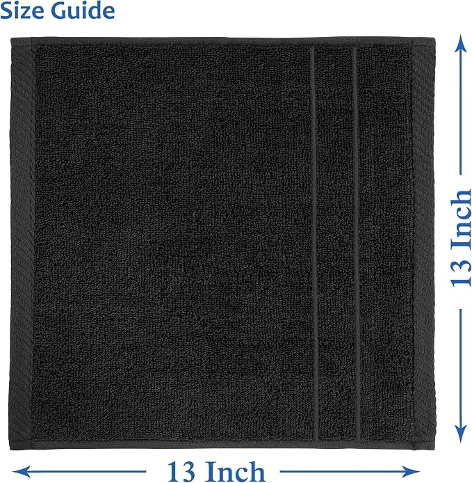 Casa Platino 100% Cotton Washcloths 12 Pack - Image 3