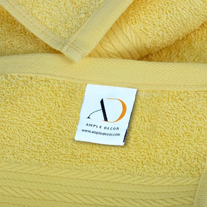 Ample Decor Hand Towel 18 X 28 Inch Pack of 6 600 GSM 100% Cotton, Oeko Tex - Image 3