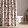 SLEEP ZONE Red Blossom Shower Curtain Waterproof Curtains by SLEEPZONELIFE