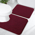 OLANLY Bathroom Rugs Sets 2 Piece, Soft Absorbent Chenille Bath Mats and by OLANLY