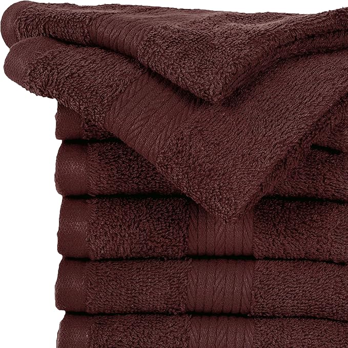 Ample Decor Wash Cloths Pack of 50 12 X 12 Inch 100% Cotton 600 GSM, Soft - Image 2