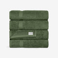 SALBAKOS 100% Turkish Cotton Bath Towel Set of 4 27x54 inch | Heirloom Quality by SALBAKOS