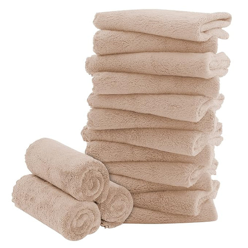 16 Pack Baby Washcloths by BAMBOO+QUEEN