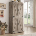 71" Tall Kitchen Pantry, Farmhouse Storage Cabinet by Hlivelood