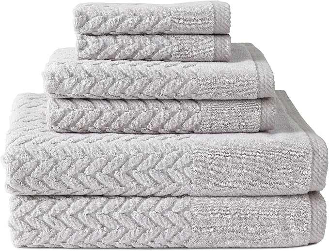 Texere 100% Organic Cotton Jacquard 650 GSM Premium Bath Towel Sets by TexereSilk