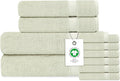 Delara Organic Cotton Luxuriously Plush Bath Towel 10 Piece Set|GOTS & Oeko-TEX by Delara