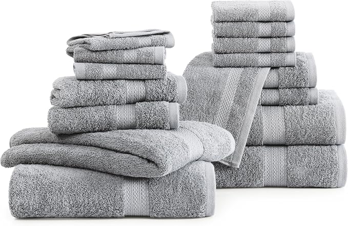 LANE LINEN 100% Cotton Luxury Bathroom Towel Set - Image 2