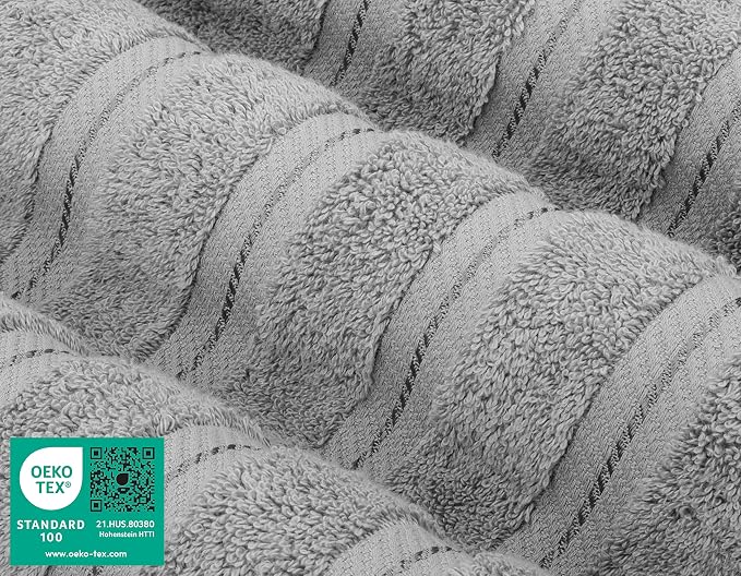 American Soft Linen Luxury 4 Piece Bath Towel Set, 600 GSM 100% Cotton Turkish - Image 4