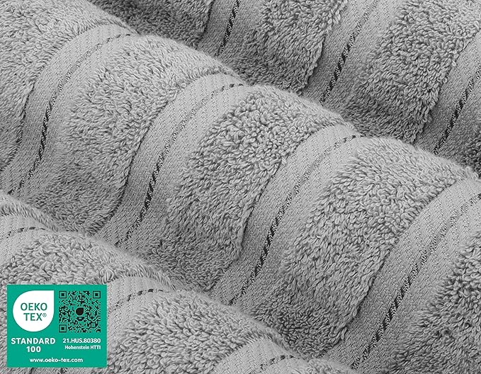American Soft Linen Luxury 6 Piece Towel Set, 2 Bath Towels 2 Hand Towel 2 - Image 4