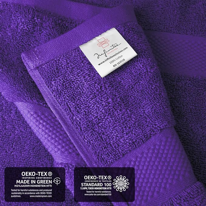 Infinitee Xclusives – Luxury Bath Sheets Towels – 1 Pack 600 GSM – 100% Ring - Image 5