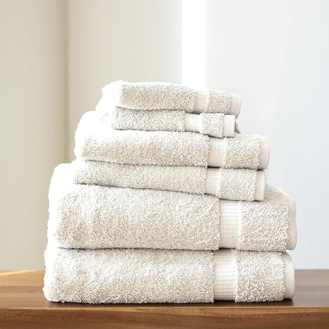 SALBAKOS 100% Turkish Cotton 6-Piece Towel Set | Heirloom Quality Hotel & Spa - Image 3