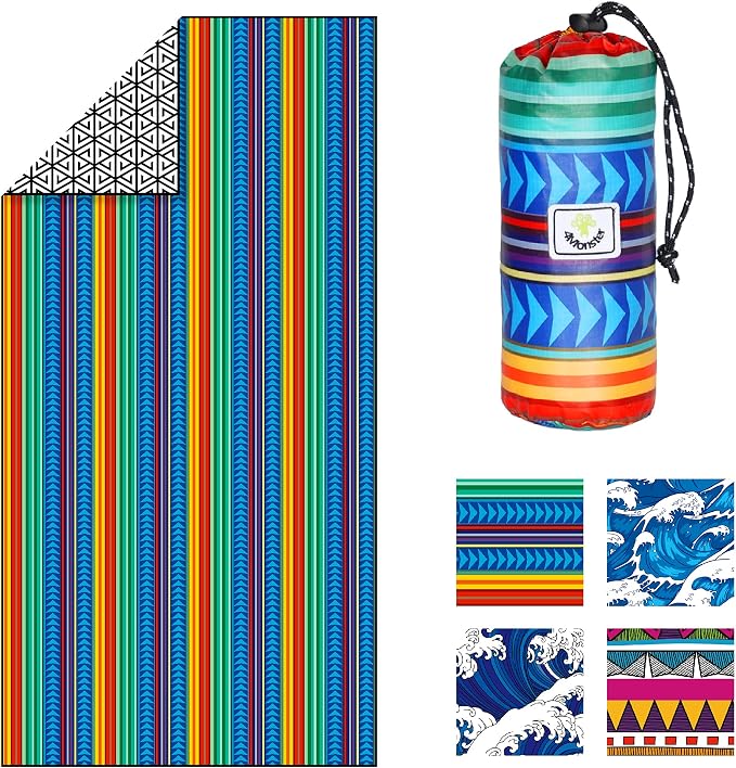 4Monster Microfiber Beach Towel Quick Dry, Super Absorbent Lightweight Travel by 4Monster
