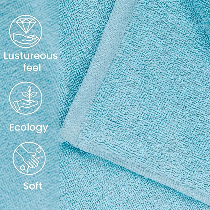 HILLFAIR 600 GSM- 40 x 80 Inches- 100% Cotton 2 Pc XXL Oversized Bath Towel - Image 7