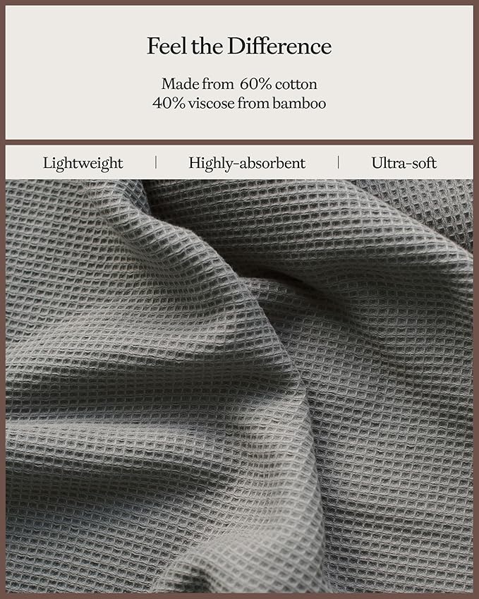 Cozy Earth Waffle Bath Towels - Image 4