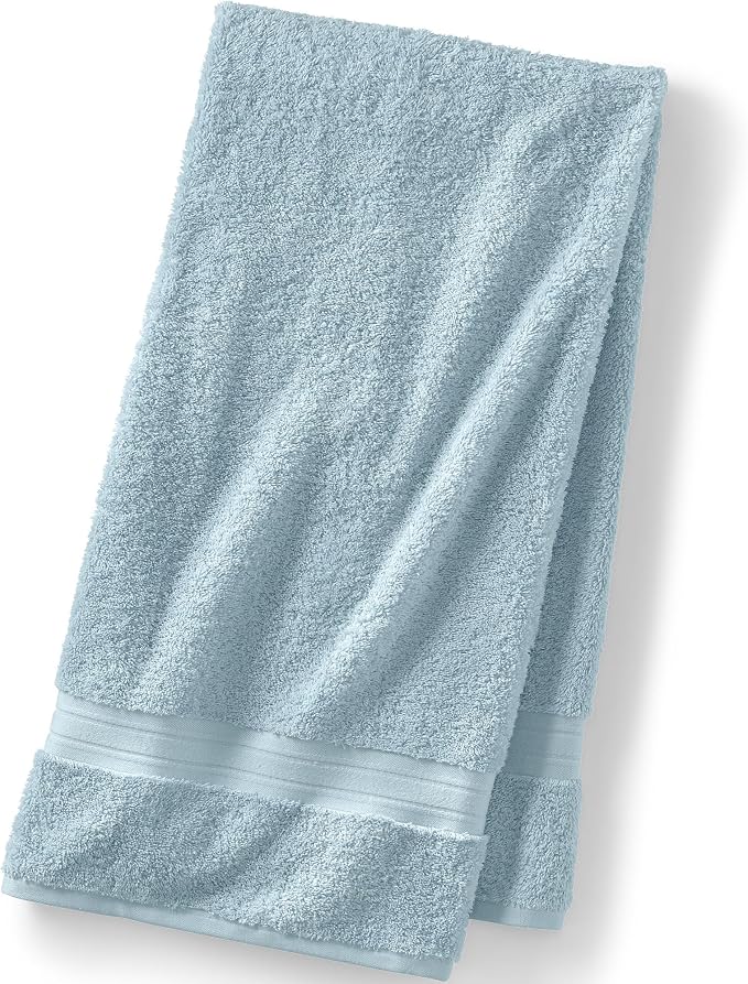 Lands' End Supima Towel Dusty Blue Bath- Bath Towel by LandsEnd
