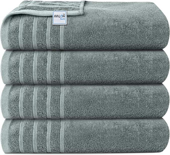 Avalon Towels Bath Towels Set of 4, Size 30 x 60 Inches, Highly Soft and - Image 2