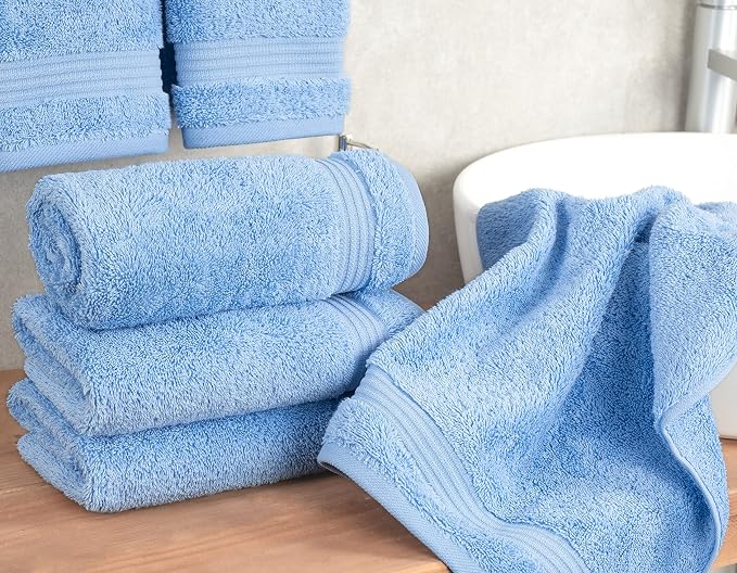 Cotton Paradise Hand Towels for Bathroom, 100% Cotton Turkish 4 Piece Hand - Image 3