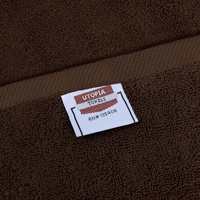 Utopia Towels - Premium Towel Set, Light Brown - 2 Bath Towels, 2 Hand Towels - Image 3
