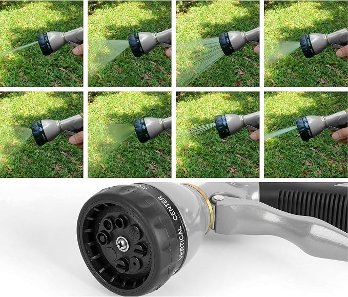 STYDDI Pro Ultra Heavy Duty Multi-Patterns Garden Hose Nozzle, All Metal Hose - Image 5