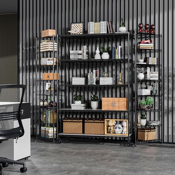 Wire Shelving Unit 5 Tier NSF Metal Shelf, 6000lbs Capacity Heavy Duty - Image 2