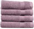 EastNBlue Lara 100% Turkish Cotton Washcloths 4 Pack, Extra Soft & Absorbent by EastNBlue