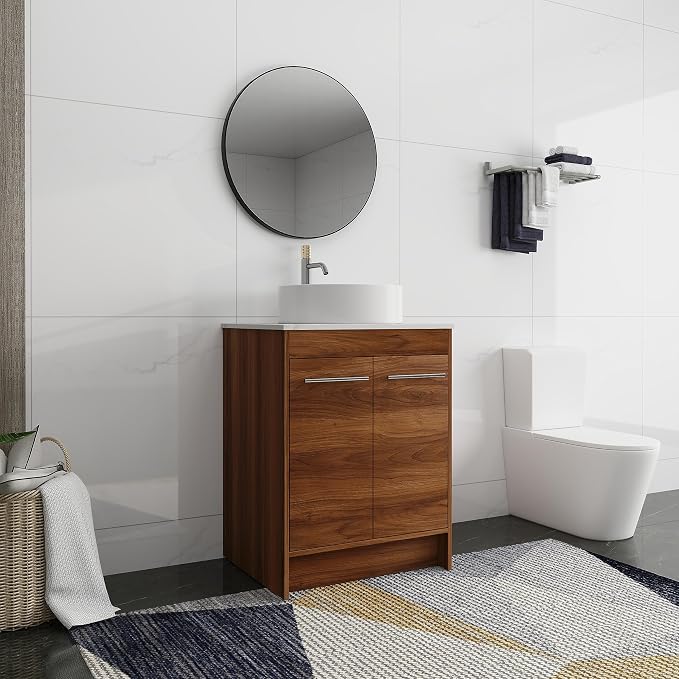 24 Inch Bathroom Vanity with Sink, Mordern Bathroom Vanity, Single Sink by ARTCHIRLY