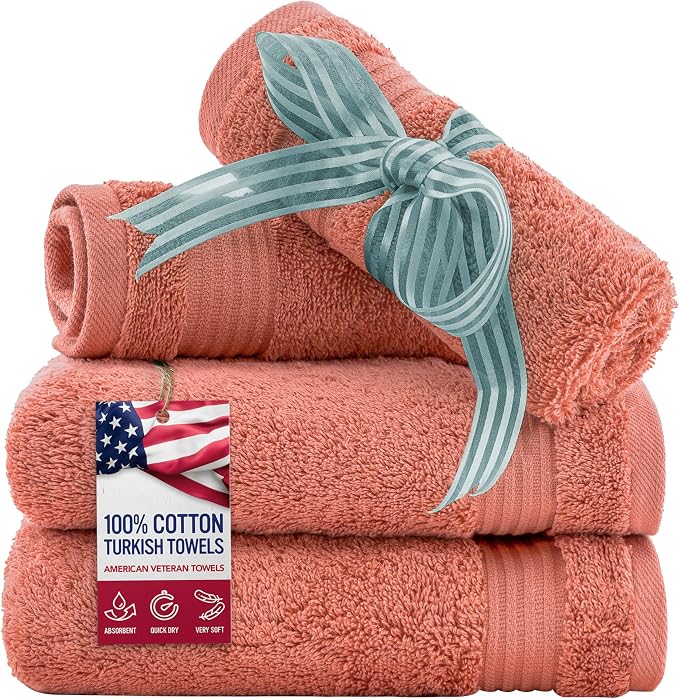 American Veteran Towel, 100% Cotton Turkish Washcloths by American+Veteran+Towel