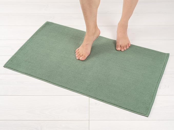 American Soft Linen Bath Rug, 20 in 34 in 100% Cotton Bath Mats Rugs by AmericanSoftLinen