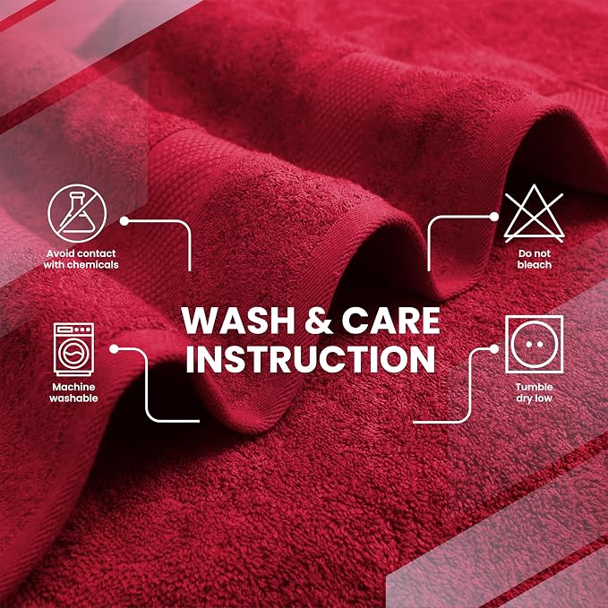 Infinitee Xclusives – Luxury Bath Sheets Towels – 1 Pack 600 GSM – 100% Ring - Image 6