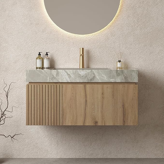 LKTART Floating 36 Inch Bathroom Vanity by LKTART