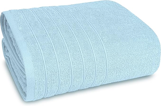Tens Towels Pack of 1 Jumbo Bath Sheet 40 x 80 Inches, Extra Large & Light by TensTowels