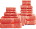 LANE LINEN 100% Ringspun Cotton Luxury Bath Towel Set, 8 Washcloths, 6 Hand by LaneLinen