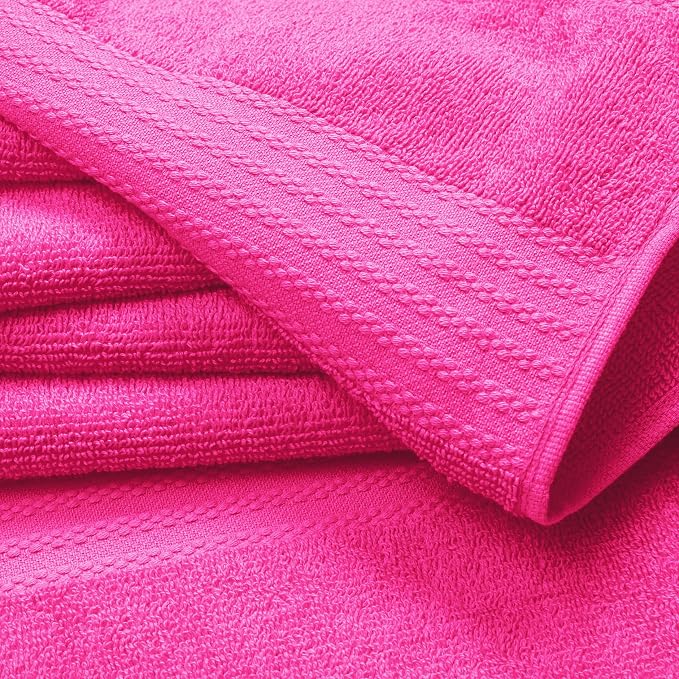 GLAMBURG Premium Cotton Oversized 2 Pack Bath Sheet 35x70-100% Pure Cotton - Image 2