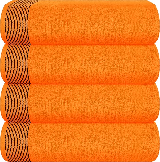 Belizzi Home Ultra Soft 4 Pack Oversized Bath Towel Set 27x54 inches, 100% by Unknown