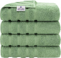 American Soft Linen Luxury 4 Piece Bath Towel Set, 600 GSM 100% Cotton Turkish by AmericanSoftLinen