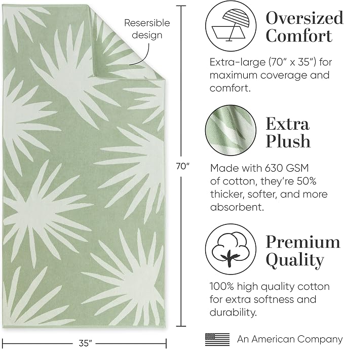 Laguna Beach Textile Co. Tropical Cabana Beach Towel - Image 4